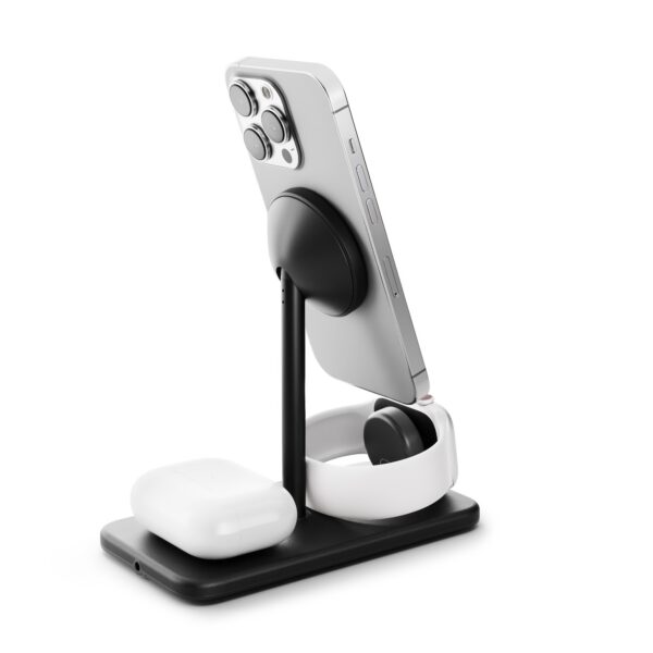 Twelve South HiRise 3 Deluxe 3-in-1 draadloze oplader Qi2 - Black
